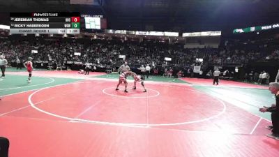 134 lbs Champ. Round 1 - Ricky Haberkorn, WCWA vs Jeremiah Thomas, OHCA