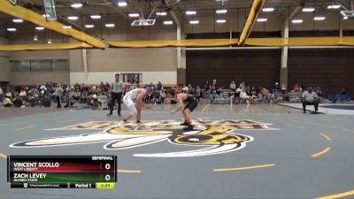 133 lbs Semifinal - Zach Levey, Alfred State vs Vincent Scollo, West Liberty