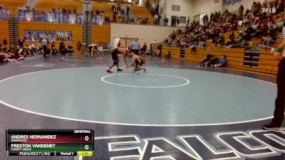 190 lbs Semifinal - Preston Vandehey, Forest Grove vs Andres Hernandez, Sherwood
