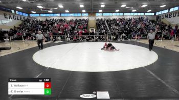 190 lbs Final - Zaire Wallace, Norwich Free Academy vs Cole Grenier, Fairfield Warde