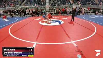 118 lbs Round 2 - Tatum Reher, Tri-State Grapplers vs Catherine Hendricks, Torrington Wrestling Club