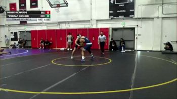 184 lbs Champ. Round 1 - Farzad Hashimi, Cerritos College vs Derek Richards, Moorpark CCC