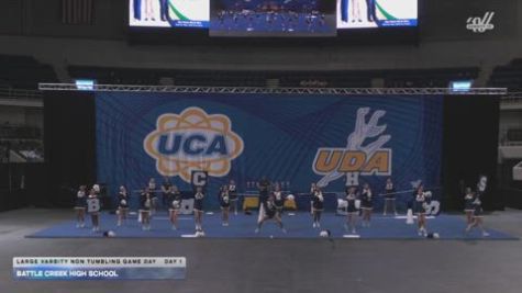 Battle Creek High School [2026 Large Varsity Non Tumbling Game Day Day 1] 2026 UCA Space Center Regional