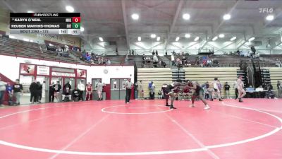 175 lbs Cons. Round 5 - Kadyn O`Neal, Mishawaka High School vs Reuben Martins-Thomas, Shelybville