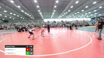 135 lbs Quarterfinal - Quinton Marine, Team Gotcha vs Camryn Howard, PA Alliance Black