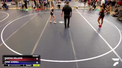 143 lbs Round 1 - Damiyah Williams, IA vs Piper Sandell, IL