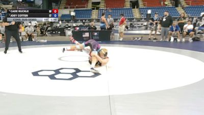 100 lbs Cons. Sub-semis - Cade Ruckle, Nevada vs Joey Cotter, Connecticut