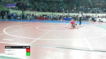 87 lbs Round Of 64 - Noah Back, Verdigris vs Keilan Atencio, Plainview JH