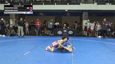 80 lbs Champ. Rd Of 16 - Princeton Nunn, Cowboy Wrestling Club vs Sebastian Scott