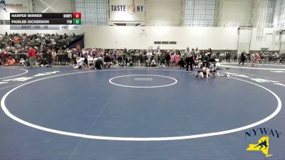 65 lbs Round 2 - Paislee Dickerson, Falconer Youth Wrestling vs Harper Mirrer, North Rose-Wolcott Mat Power Elite