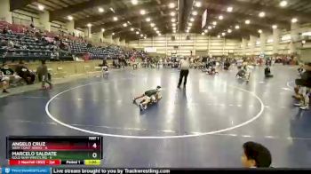 54 lbs Quarters & Wb (16 Team) - Marcelo Saldate, Gold Rush Wrestling vs ANGELO CRUZ, West Coast Riders