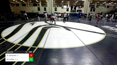 107 lbs Quarterfinal - Killian Coluccio, Lacey Township vs Braiden Lotier, Bishop McDevitt-Harrisburg