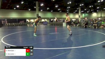 220 lbs Round 4 (6 Team) - Carlos Gonzalez, Franklin Black vs Ethan Wientjes, SD White