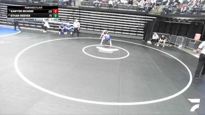 6A 113 lbs Champ. Round 1 - Ethan Reeves, Pleasant Grove vs Sawyer Richins, Lehi