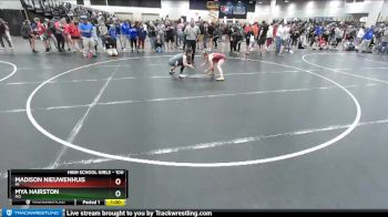 100 lbs Cons. Round 4 - Madison Nieuwenhuis, MI vs Mya Hairston, MO