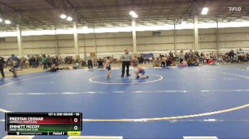 58 lbs Cons. Semi - Emmett McCoy, Hawk Wrestling Club vs Prestan Cegnar, Homedale Wrestling