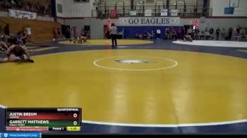 285 lbs Quarterfinal - Garrett Matthews, Eagle Point vs Justin Brehm, Crater
