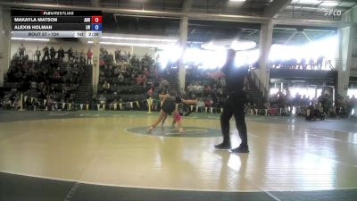 124 lbs Champ. Round 1 - Makayla Matson, Adrian vs Alexis Holman, Lindsey Wilson