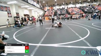 100 lbs 5th Place - Colby Cook, Black Fox Wrestling Club vs Eli Phillips, Grove Takedown Club