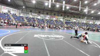 157 lbs Quarterfinal - Rece Knight, Gering Wrestling vs Dominic Sanchez, Black Fox Wr Acd