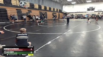 100 lbs Quarterfinal - Myles Egen, Lone Star Middle School vs Enrique Barroso, Treasure Valley Catholic Schools