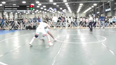 132 lbs Rr Rnd 3 - Braxton Shaffer, Guardians Of The Great Lakes - HSB vs Anthony Lopez, Blue And White Wrestling Club - HSB