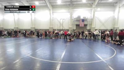 57 lbs Quarterfinal - Titan Petersen, Shootbox Wrestling Club vs Connor Sears, Sanderson Wrestling Academy