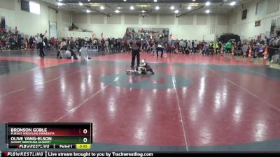 40 lbs Round 1 - Bronson Goble, Pursuit Wrestling Minnesota vs Olive Yang-Elson, Summit Wrestling Academy