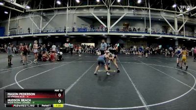 76 lbs Finals (2 Team) - Hudson Beach, Ragin Raisins Catawba vs Mason Pederson, U2 Uprising Blue