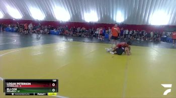 138 lbs Round 2 (4 Team) - Eli Cox, Indianola vs Logan Peterson, Cumberland