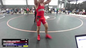 165 lbs Quarterfinal - Milo Jones-Longstreet, Marysville Wrestling Club vs Dustin Baxter, Punisher Wrestling Company