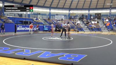 125 lbs Champ. Round 1 - Ethan Guerra, Neosho County Community College vs Kaiden Ballinger, Fort Hays Tech Northwest College