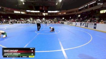 73 lbs Cons. Round 2 - Lockhart Kirkham, Show Low Jr High School vs Wyatt Macilroy, Heritage Middle School