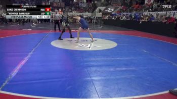 6A 126 lbs 3rd Place Match - Kortez Samuels, Jasper vs Luke Dickinson, Pike Road School