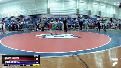 92 lbs Round 3 - Xavier Harker, OH vs Caleb Cushman, IL