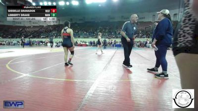 128 lbs Consi Of 16 #2 - Gisselle Granados, Westmoore Wresting vs Libberty Drake, Warner JH