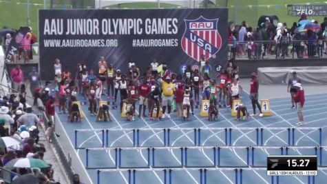 Youth Girls' 100m Hurdles Championship, Semi-Finals 6 - Age 13