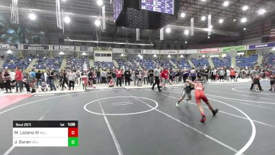 81 lbs Semifinal - Michael Lozano III, Valley Bad Boys vs Jaxyn Duran, Valley Bad Boys