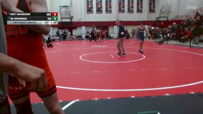 157 lbs 1st Place Match - Jr Downing, Corban University vs Koy Davidson, Oregon State