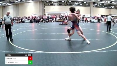 144 lbs Consi Of 8 #2 - Israel Reyes, Channel Island HS vs Oakley Maddox, Brothers Of Steel