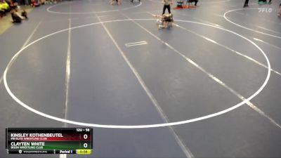 58 lbs Cons. Round 3 - Kinsley Kothenbeutel, MN Elite Wrestling Club vs Clayten White, Bison Wrestling Club