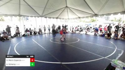 101 lbs Rr Rnd 1 - Alyssa Marin Esparza, Wolf Pack WC vs Ashley Schemp, Team SoCal