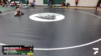 85 lbs Quarterfinal - Bobby Hernandez Jr., Cody Wrestling Club vs Canon Horner, Natrona Colts Wrestling