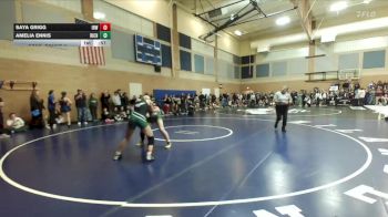 135lbs Cons. Round 2 - Amelia Ennis, Richland (Girls) vs Saya Grigg, Ida B. Wells (Girls)