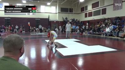 J-7 lbs Cons. Semi - Wyatt Peterson, DC Elite vs Colson Andersen, Big Game Wrestling Club