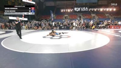 157 lbs Cons. Rd Of 32 - Devin Johnson, WI vs Ryan Moore, OH