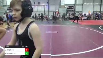 77 lbs Quarterfinal - Kamdyn Schwarz, Riot Room vs Jace Serpa, Tribe