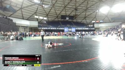 77 lbs Quarterfinal - Quincy Nanquilada, Mat Demon Wrestling Club vs Madox Bryan, Lake Stevens Wrestling Club