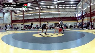 175 lbs Cons. Round 5 - Jackson Angelo, Lake Highland Prep vs Luke Hamiti, Stillwater