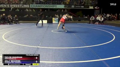 136 lbs 7th Place Match - Holly Beaudoin, Colorado Mesa University vs Taylor Graveman, North Central (IL)